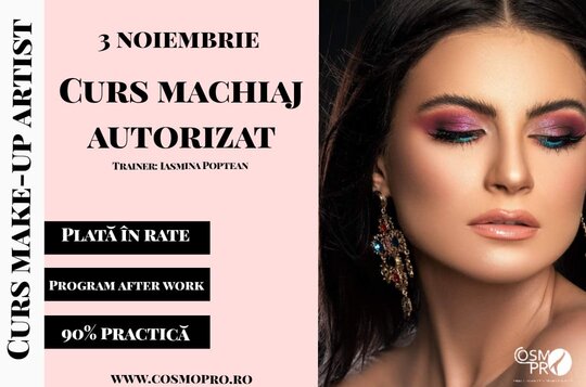 Curs acreditat make-up after work